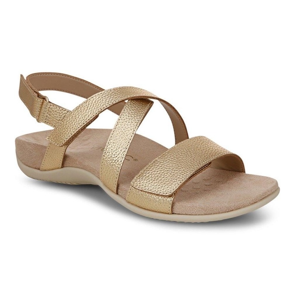Vionic Womens Raya Sandals In‎ Gold Size 6
